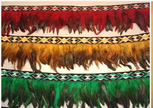 feathered shawl